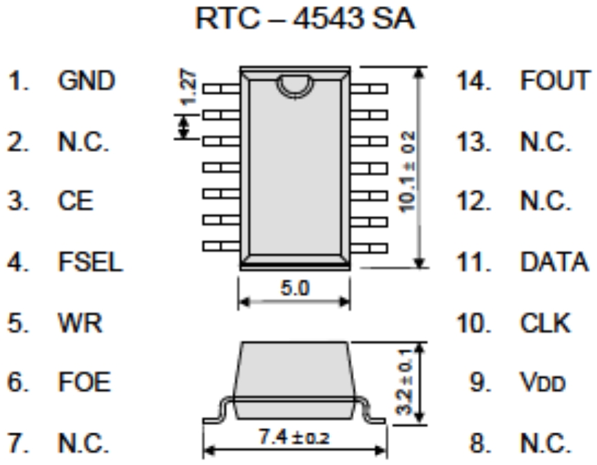 RTC-4543SA A0 ROHS